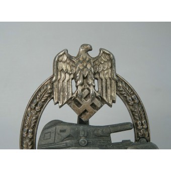 Panzerkampfabzeichen in Silber mit Einsatzzahl 25 - Tank Assault Badge 25. Espenlaub militaria